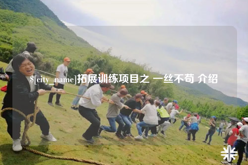 衡阳拓展训练项目之 一丝不苟 介绍